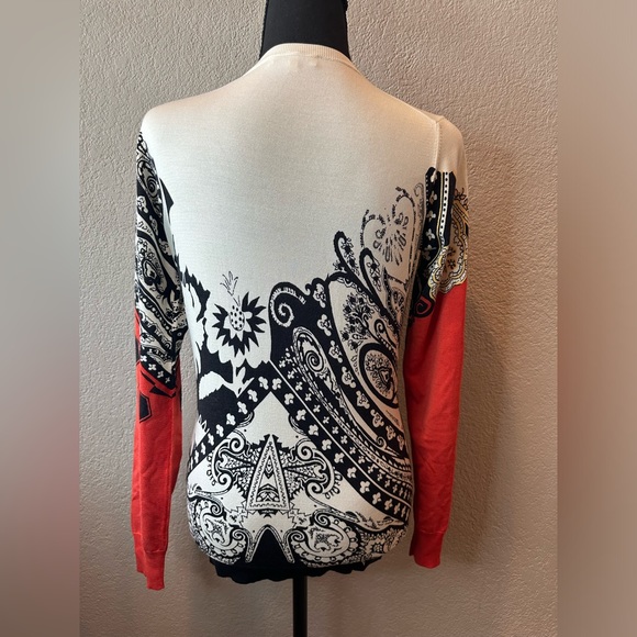 ETRO black, red, and white womens shirt - Picture 4 of 6